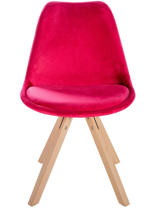 Stol Sofia Velvet Square, rød