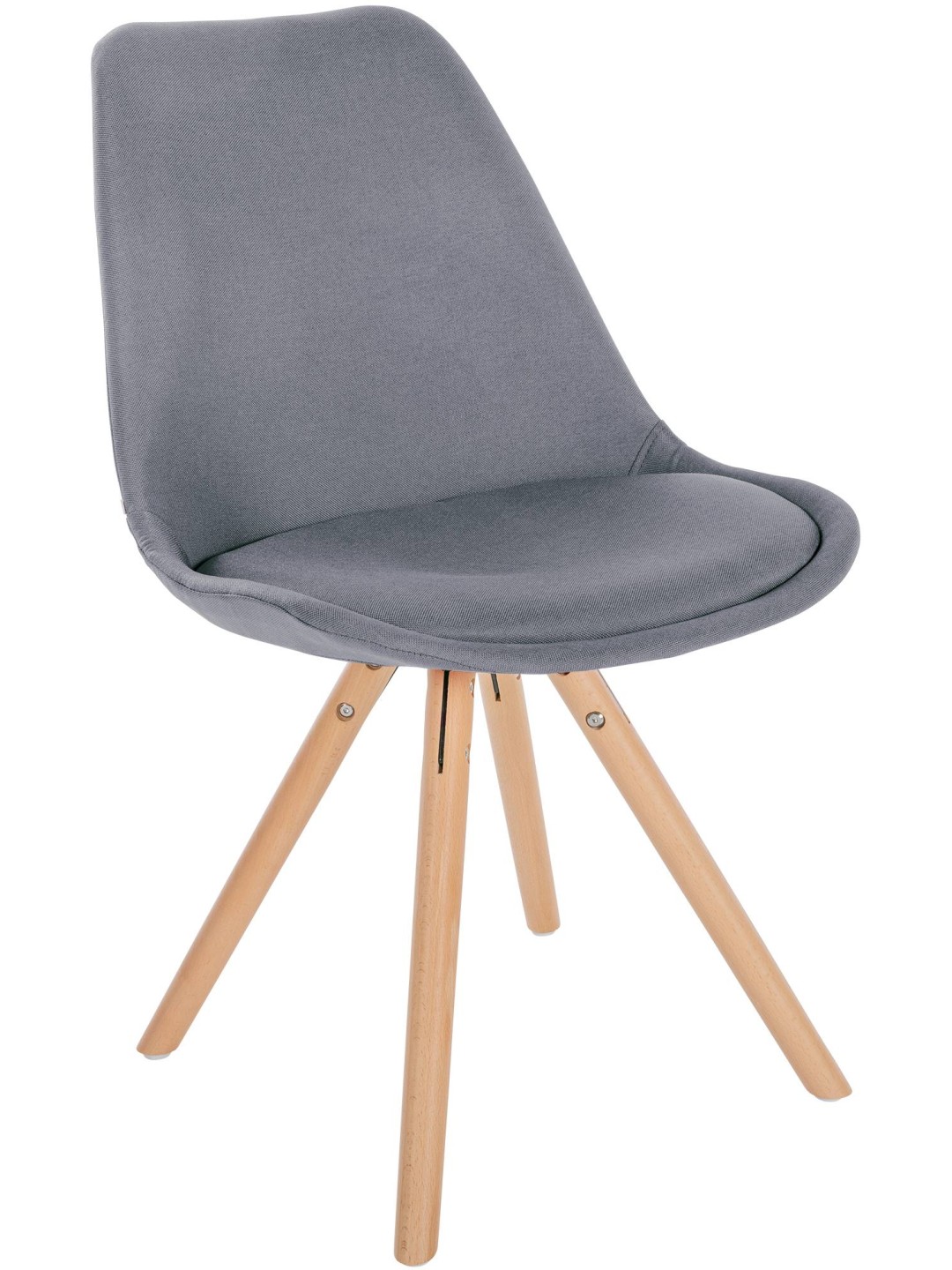 Stol Sofia Stof Rund, lysegrå