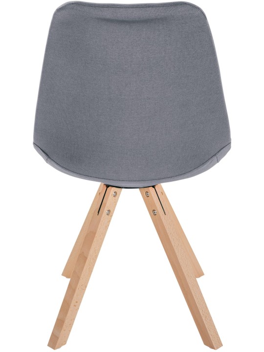 Stol Sofia Stof Firkant, lysegrå