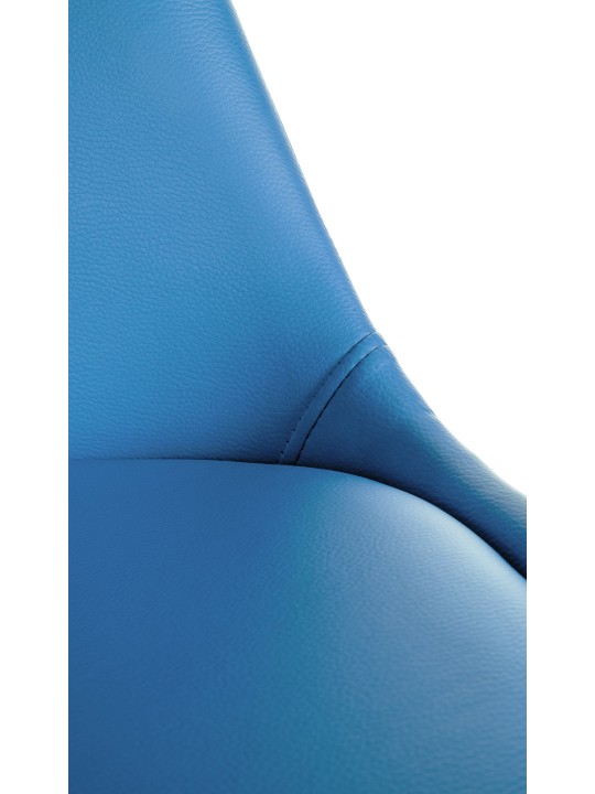 Stol Sofia Kunstlæder Rund, lyseblå Stol Sofia Kunstlæder Rund, lyseblå