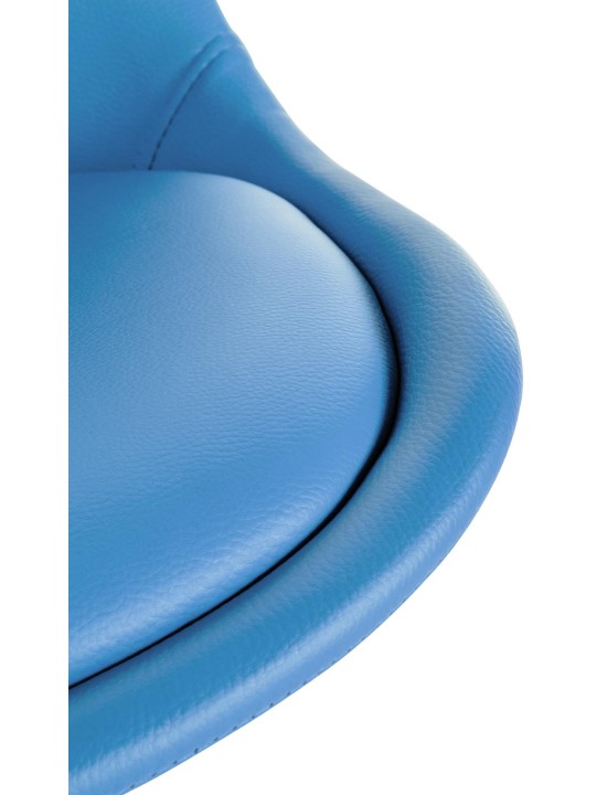 Stol Sofia imiteret læder Firkantet, lyseblå Stol Sofia imiteret læder Firkantet, lyseblå