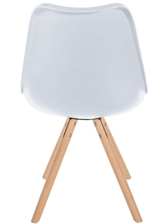 Stol Sofia Plastic Rund, hvid