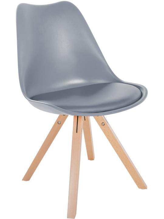 Stol Sofia Plastic Square, grå