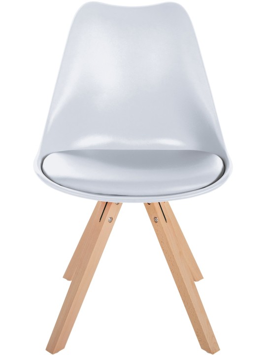 Stol Sofia Plastic Square, hvid