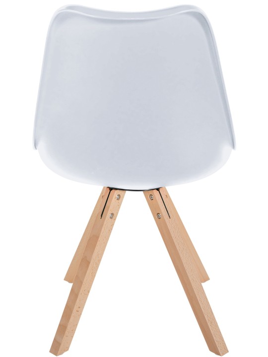 Stol Sofia Plastic Square, hvid