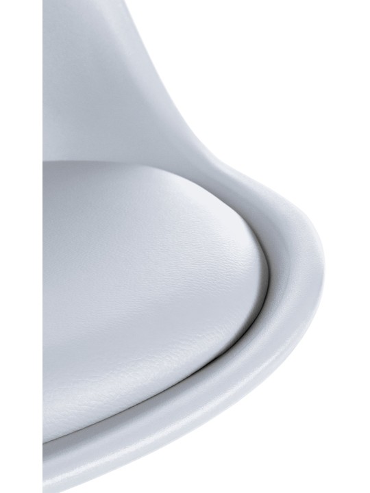 Stol Sofia Plastic Square, hvid