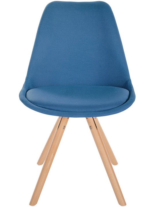 Stol Sofia Stof Rund, blå