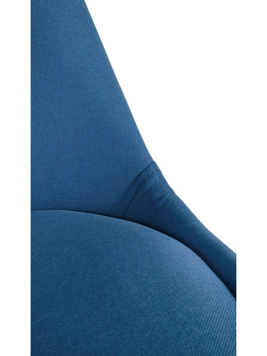 Stol Sofia Stof Rund, blå