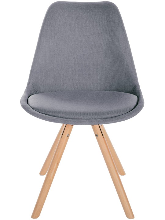 Stol Sofia Stof Rund, lysegrå Stol Sofia Stof Rund, lysegrå