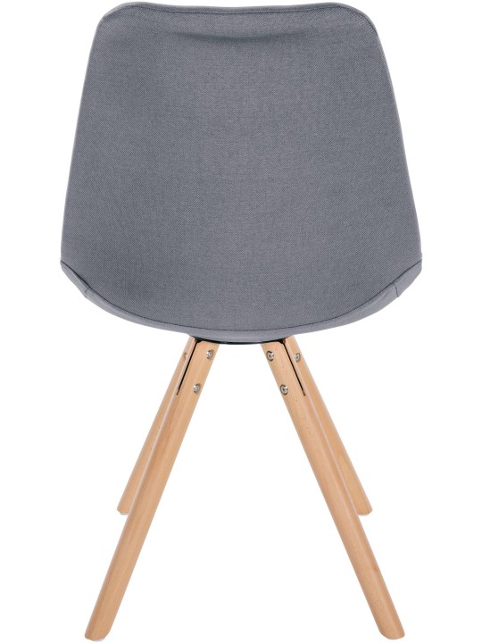 Stol Sofia Stof Rund, lysegrå Stol Sofia Stof Rund, lysegrå