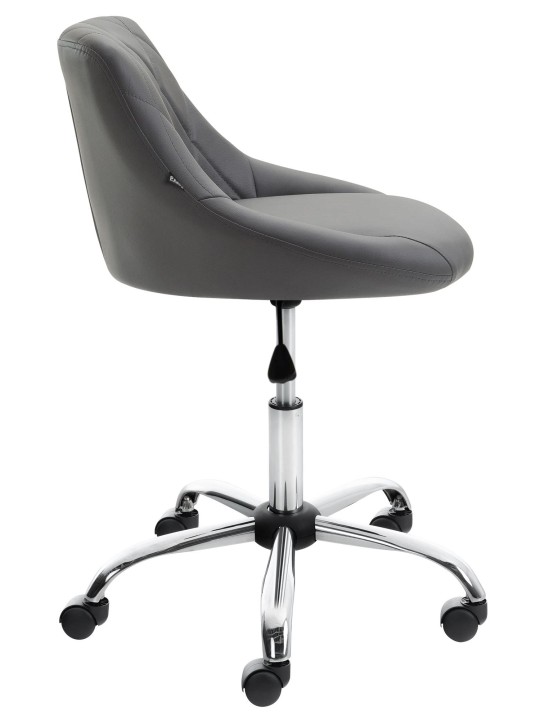 Arbejdsskammel Lazio imiteret læder, grå Arbejdsskammel Lazio imiteret læder, grå