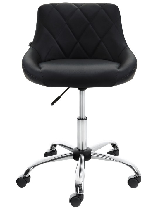 Arbejdsskammel Lazio imiteret læder, sort