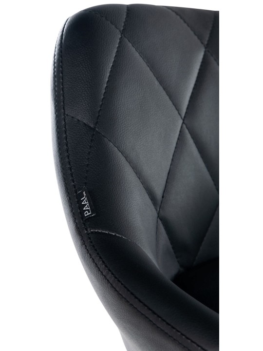 Arbejdsskammel Lazio imiteret læder, sort