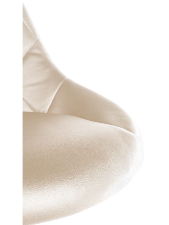 Arbejdsskammel Lazio imiteret læder, creme