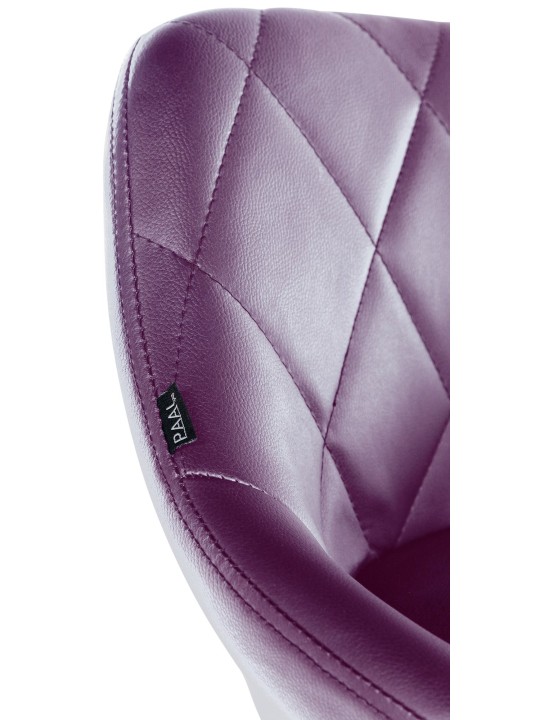 Arbejdsskammel Lazio imiteret læder, lilla