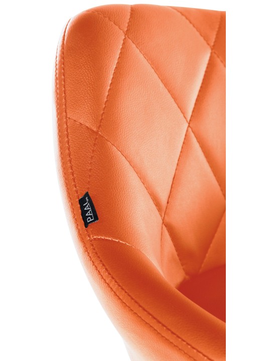 Arbejdsskammel Lazio imiteret læder, orange Arbejdsskammel Lazio imiteret læder, orange