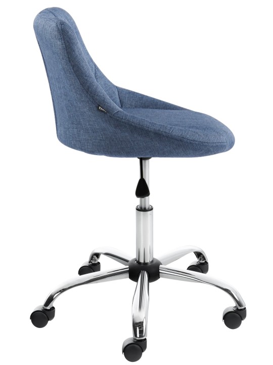 Arbejdsskammel Lazio stof, blå