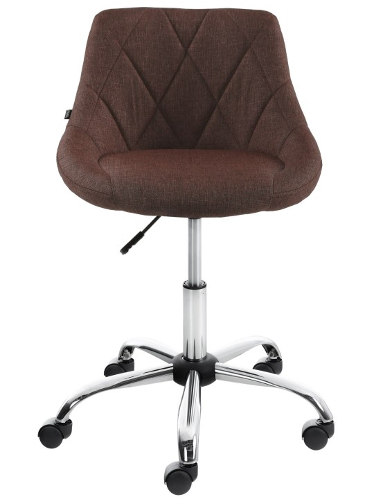 Arbejdsskammel Lazio stof, brun