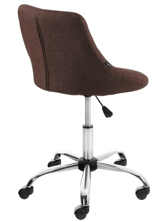 Arbejdsskammel Lazio stof, brun