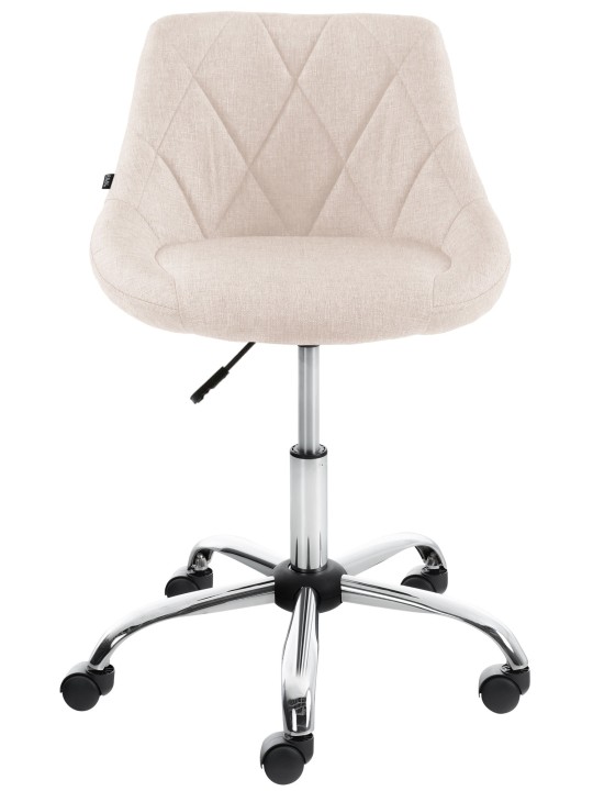 Arbejdsskammel Lazio stof, creme