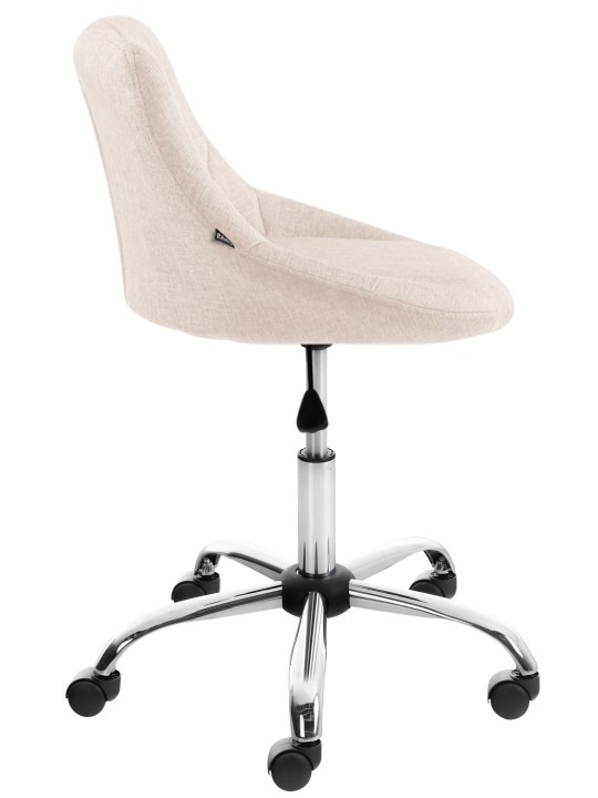 Arbejdsskammel Lazio stof, creme