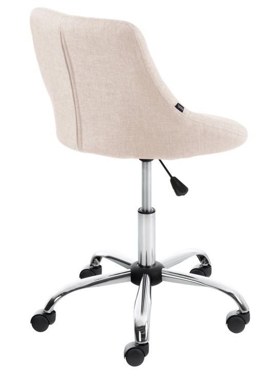 Arbejdsskammel Lazio stof, creme