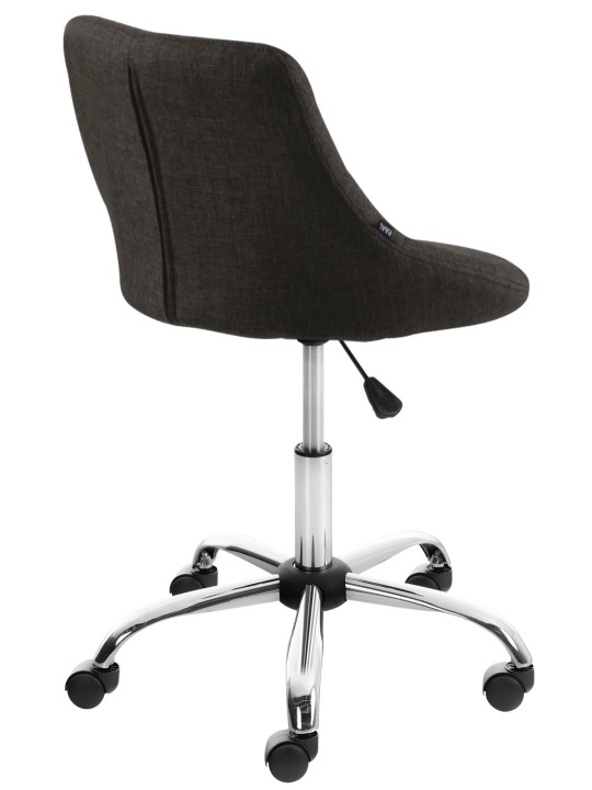 Arbejdsskammel Lazio stof, mørkegrå