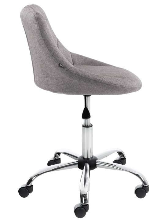 Arbejdsskammel Lazio stof, grå