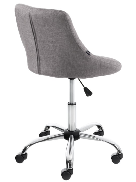 Arbejdsskammel Lazio stof, grå