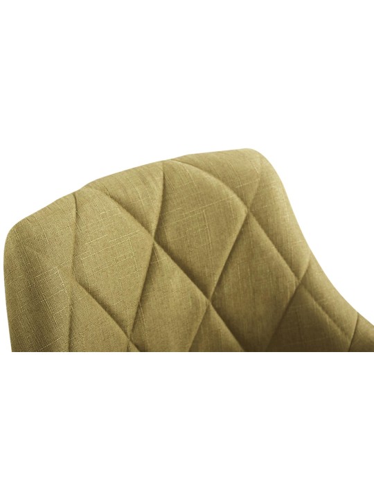 Arbejdsskammel Lazio stof, grøn