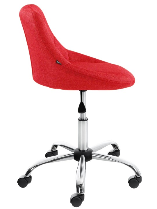 Arbejdsskammel Lazio stof, rød