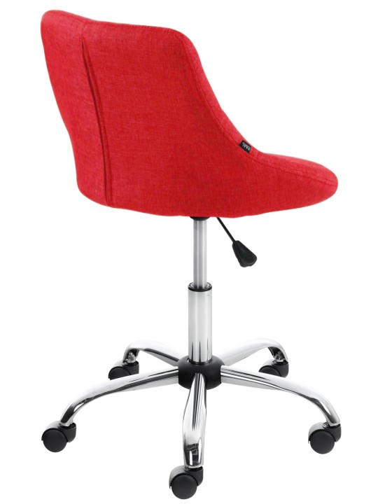 Arbejdsskammel Lazio stof, rød