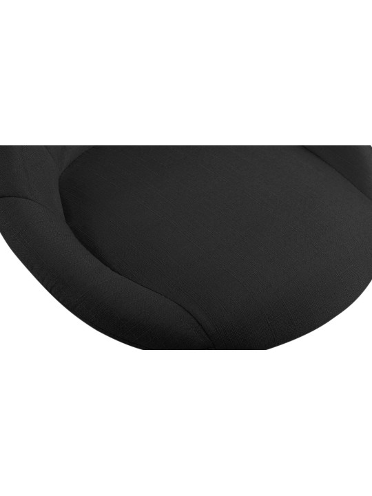 Arbejdsskammel Lazio stof, sort