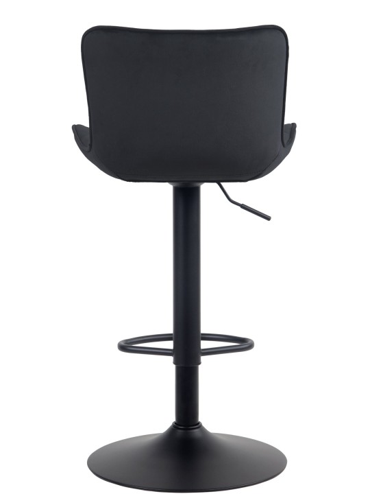 Barstol Emma velvet, sort