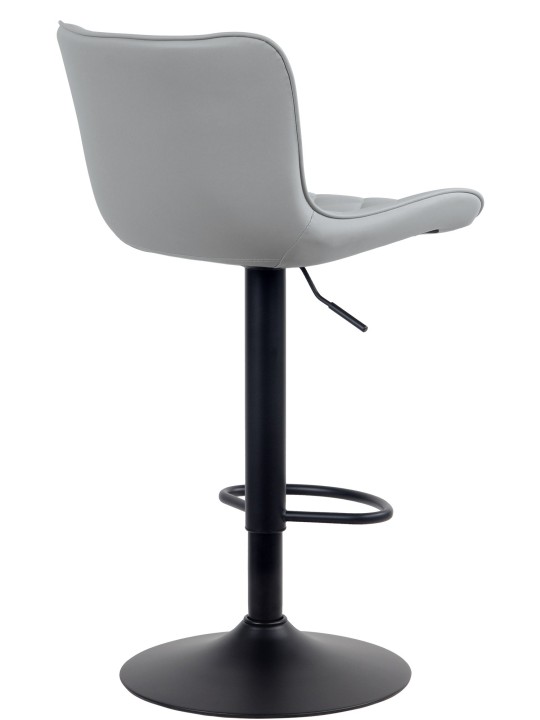 Sæt med 2 barstole Emma imiteret læder, grå Sæt med 2 barstole Emma imiteret læder, grå