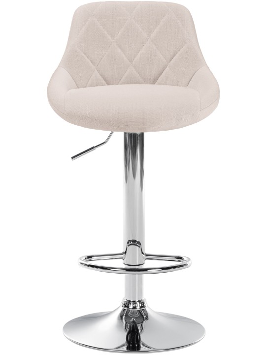 Barstol Lazio stof krom, creme
