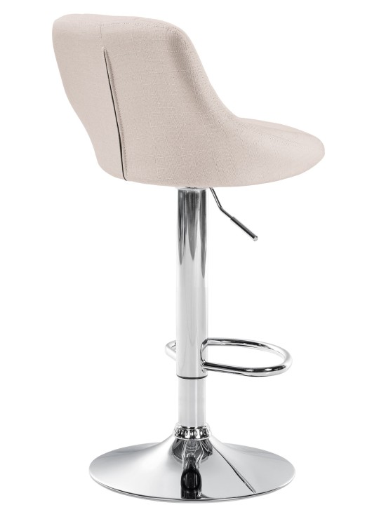 Barstol Lazio stof krom, creme