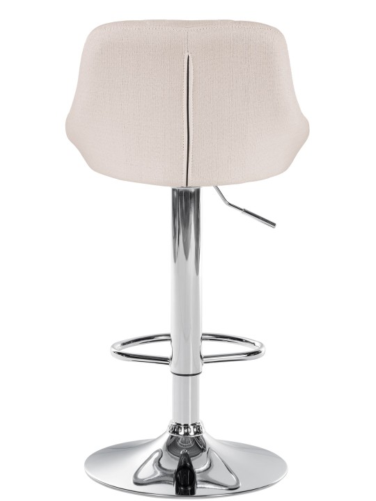 Barstol Lazio stof krom, creme