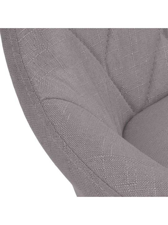 Barstol Lazio stof krom, grå