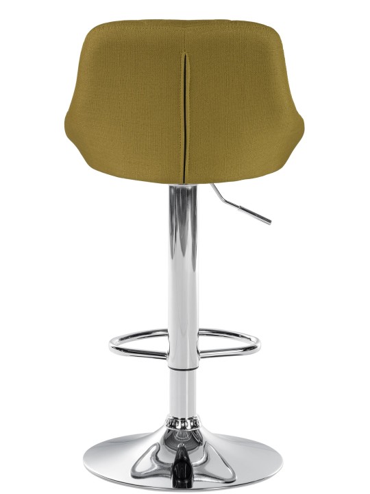 Barstol Lazio stof krom, grøn