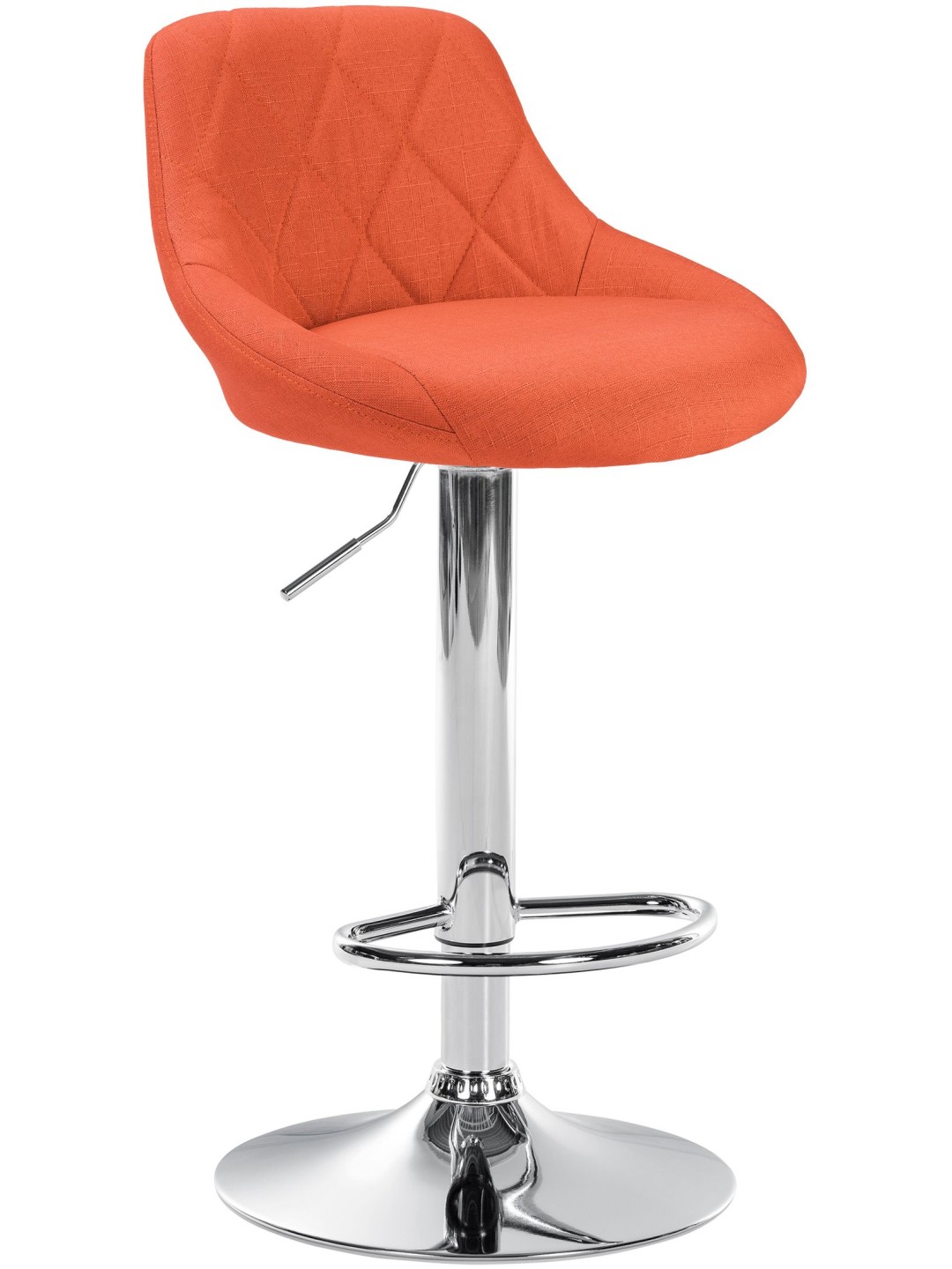 Barstol Lazio stof krom, orange