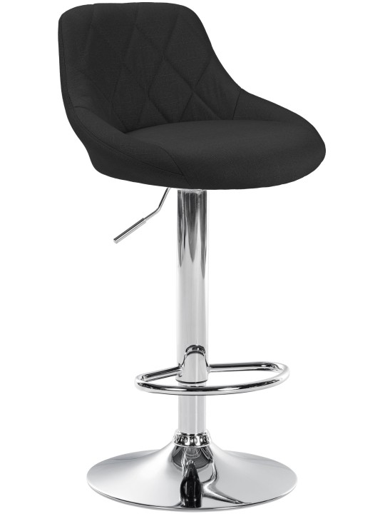 Barstol Lazio stof krom, sort Barstol Lazio stof krom, sort