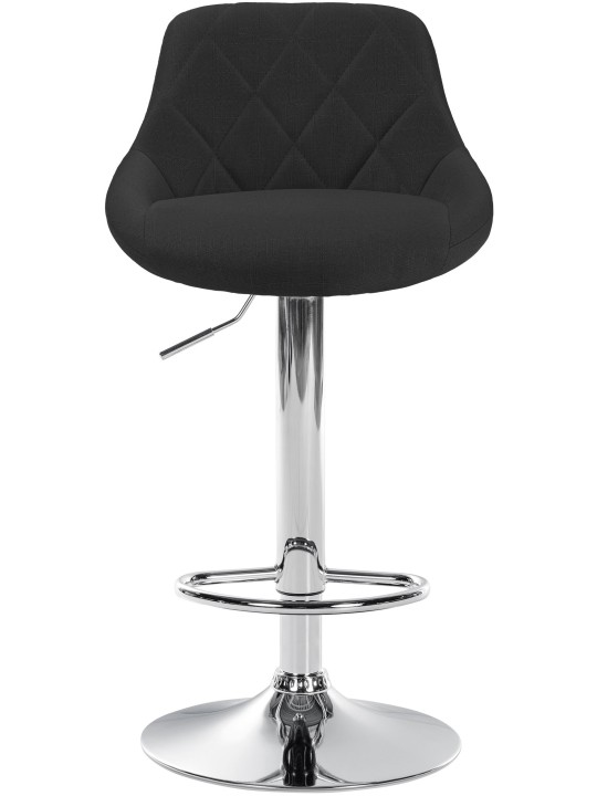 Barstol Lazio stof krom, sort Barstol Lazio stof krom, sort