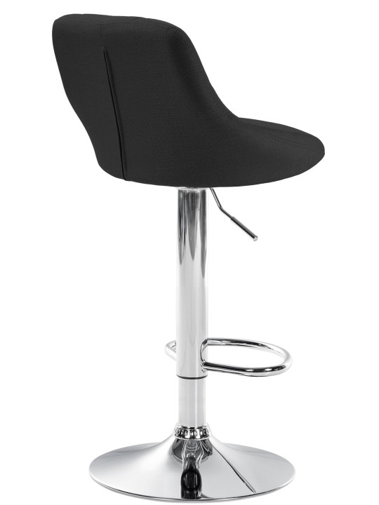 Barstol Lazio stof krom, sort Barstol Lazio stof krom, sort