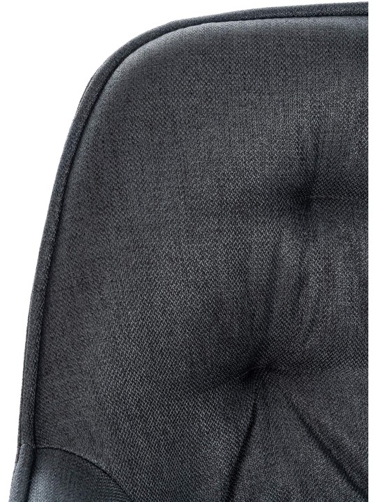 Sæt med 2 barstole Gibson stof, mørkegrå