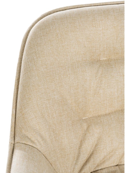 Sæt med 2 barstole Gibson stof, creme