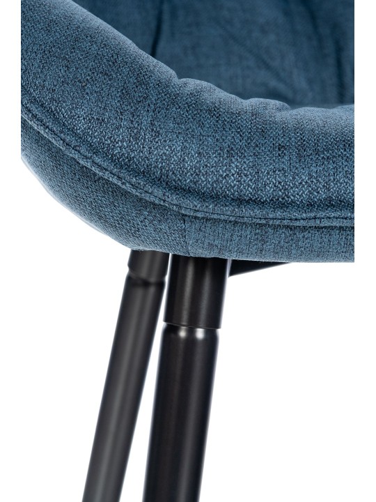 Sæt med 2 barstole Gibson stof, blå