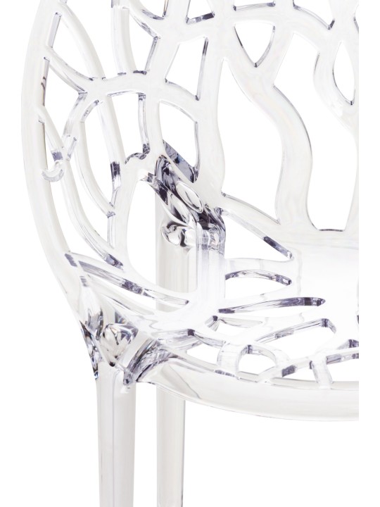 Stabelstol CRYSTAL, transparent