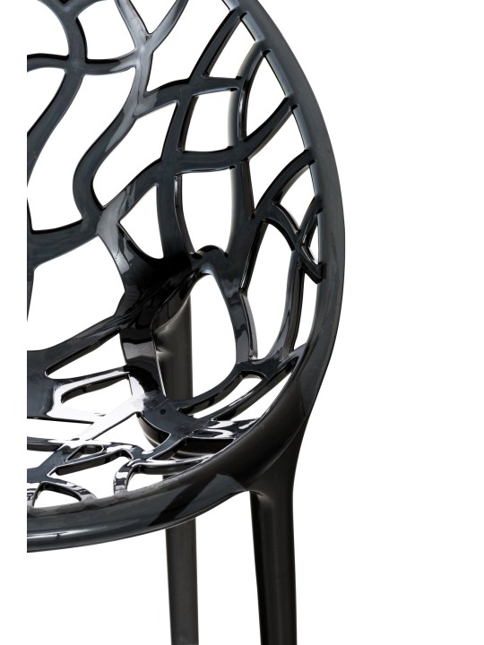 SÆT med 2 stabelstole CRYSTAL, sort SÆT med 2 stabelstole CRYSTAL, sort