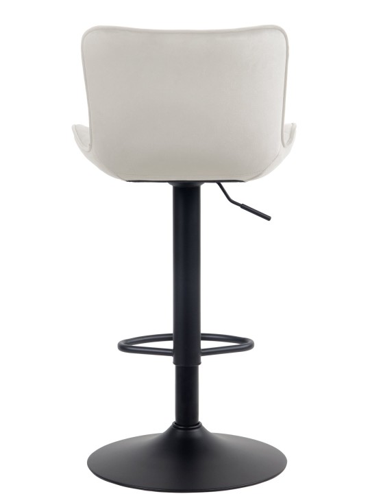 Sæt med 2 barstole Emma velvet, creme